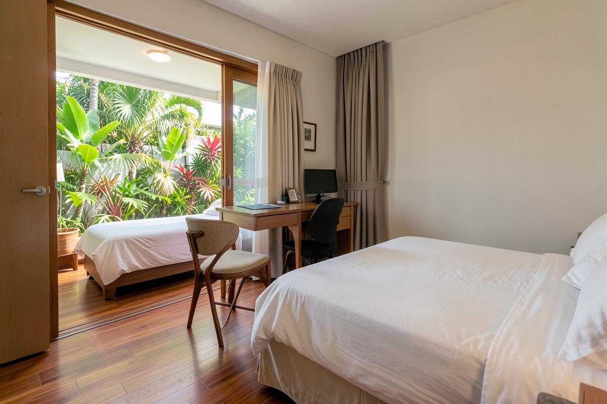 Junior Suite with a separate sitting area and desk